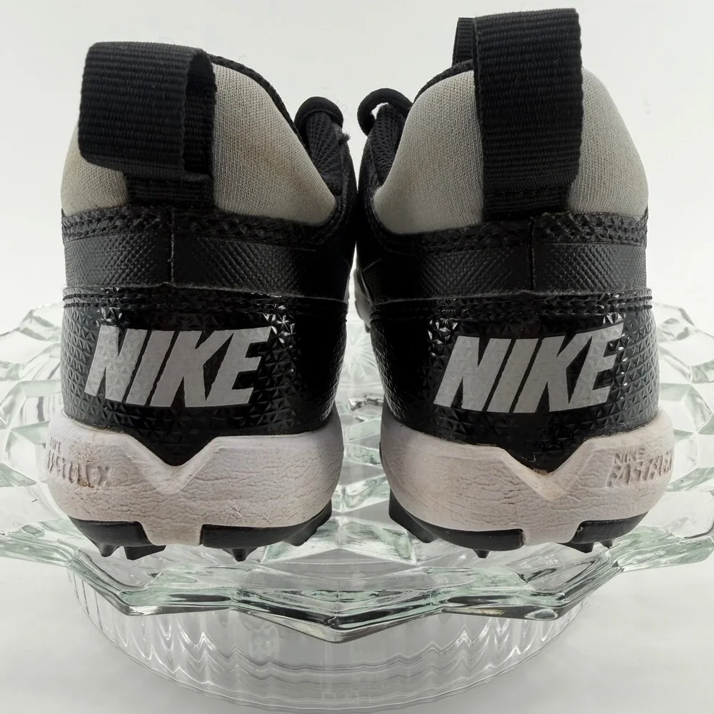 Nike Alpha Huarache 4 Keystone Low‎ Baseball Cleats Black White FQ4012-001 2.5Y
